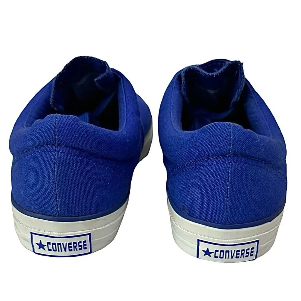 Converse Men’s Royal Blue Canvas Sneakers Size 12 M Classic Lace-Up Casual Shoes - Picture 3 of 11